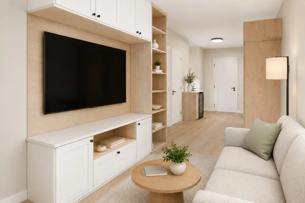 One-bedroom living area